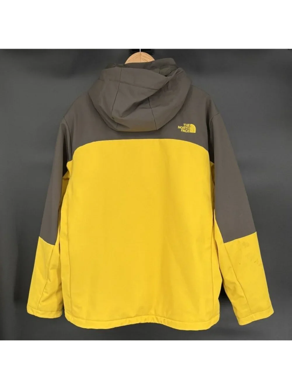 The North Face Men's Apex Elevation Jacket XL Yellow Gray Ski Primaloft Hooded